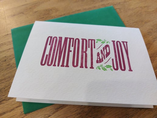 Walking Bird Press Holiday card